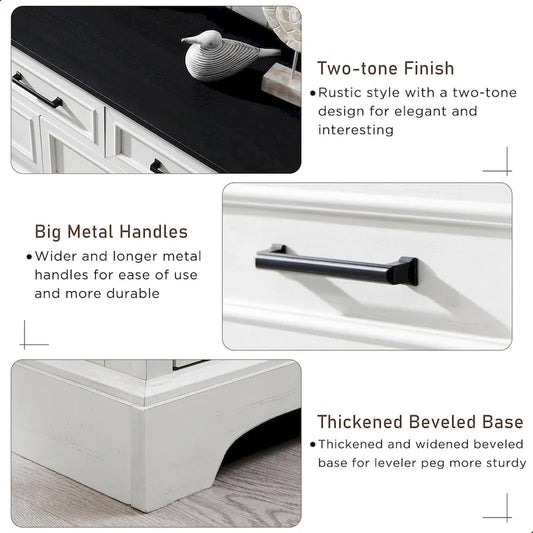 Farmhouse 7 Drawer Dresser for Bedroom, Chest of Drawers, TV Stand